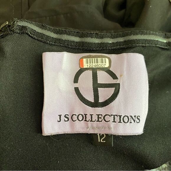 J S Collection Off Shoulder Evening Gown Size 12 - Picture 6 of 6